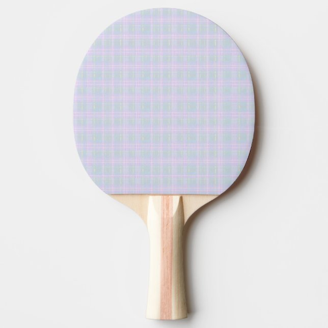  Blue Praire Plaid Ping Pong Paddle (Front)
