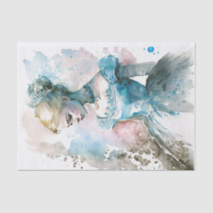 BLue Princess Going to the Ball Tissue Paper