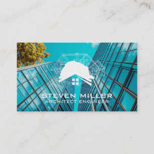 Blue Print Architect Commercial Buildings Business Card