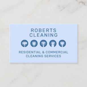 Blue professional minimalist business card