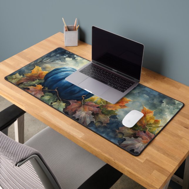 Blue Pumpkin - Mouse Pad, Desk Mat (Office 2)