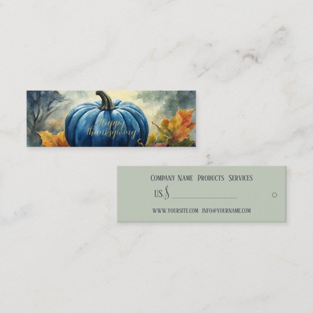 Blue Pumpkin - Price Tag, Business Card (Front/Back)