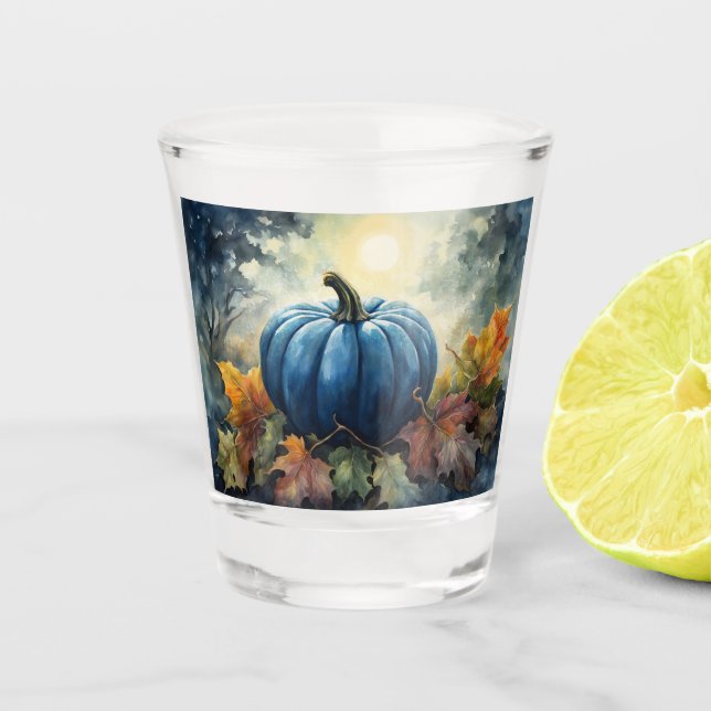 Blue Pumpkin - Shot Glass (Front)