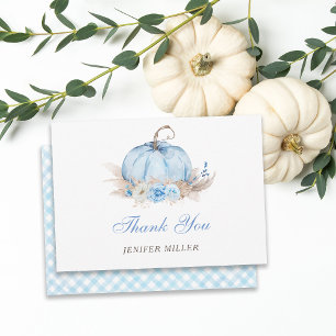 Blue Pumpkin Thank you card