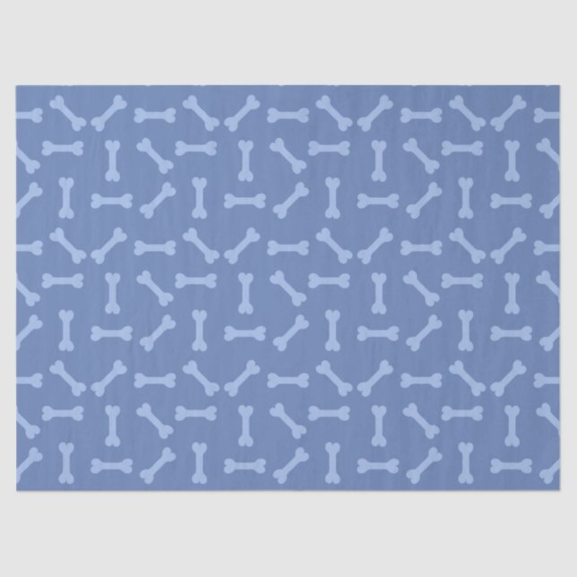 Blue Puppy Party Gift Wrap, Kids & Pets Birthday Tissue Paper (Front)
