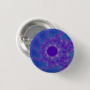 Blue Purity Sunburst 3 Cm Round Badge