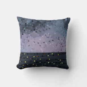 Blue-purple, abstraction cushion