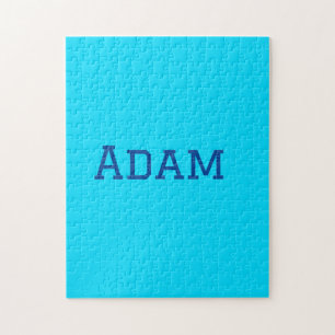 Blue purple add name text back to school message s jigsaw puzzle