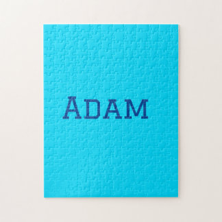 Blue purple add name text back to school message s jigsaw puzzle