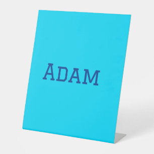 Blue purple add name text back to school message s pedestal sign