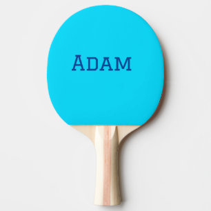 Blue purple add name text back to school message s ping pong paddle