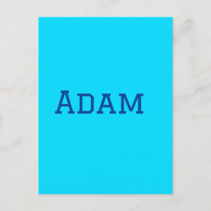 Blue purple add name text back to school message s postcard
