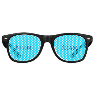 Blue purple add name text back to school message s retro sunglasses