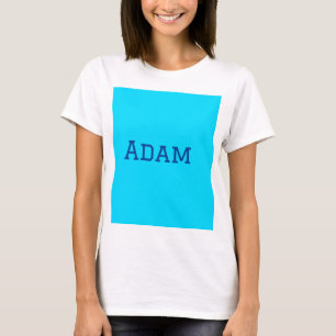 Blue purple add name text back to school message s T-Shirt