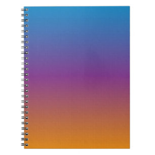 Blue, Purple and Orange Gradient Notebook
