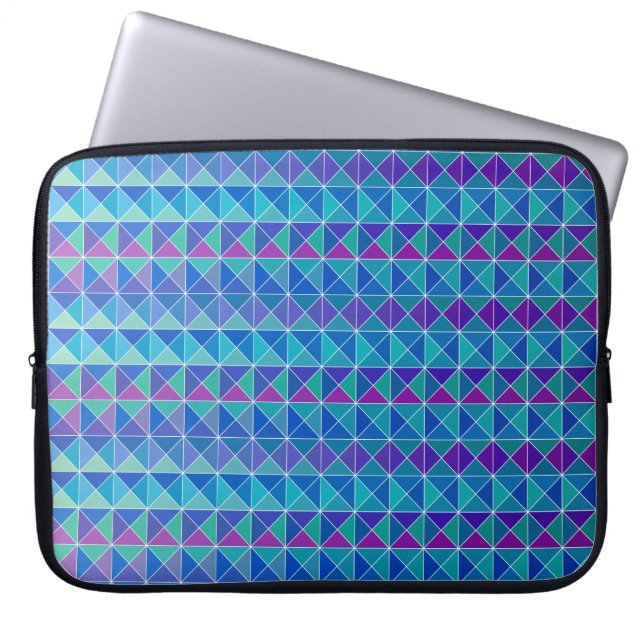Blue Purple Blend Laptop Sleeve (Front)