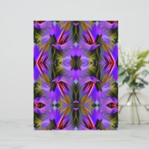 Blue Purple Brush Swirls Abstract Scrapbook Paper