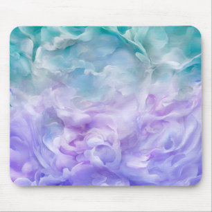 Blue & purple cloud swirl mouse pad