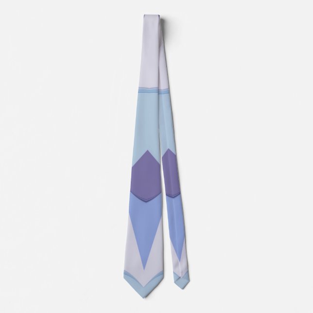 blue purple design tie (Front)