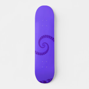 Blue Purple Double Spiral Skateboard
