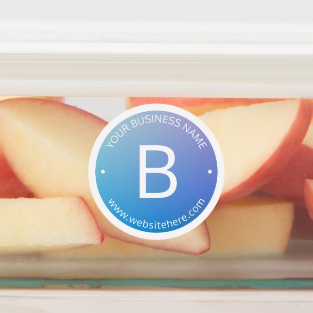 Blue & Purple Fading Ombre with Editable Text (Affixed)