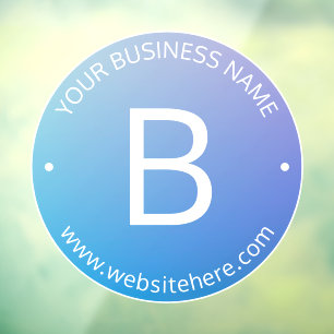 Blue & Purple Fading Ombre with Editable Text