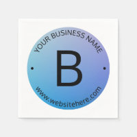 Blue & Purple Fading Ombre with Editable Text