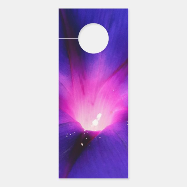 Blue-Purple Floral  Door Hanger (Front)