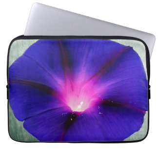 Blue-Purple Floral Laptop Sleeve