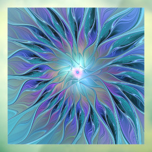 Blue Purple Flower Dream Abstract Fractal Art