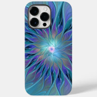 Blue Purple Flower Dream Abstract Fractal Art