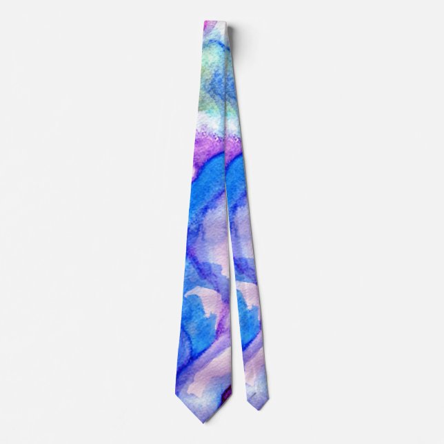 Blue Purple Fusion Neck Tie (Front)