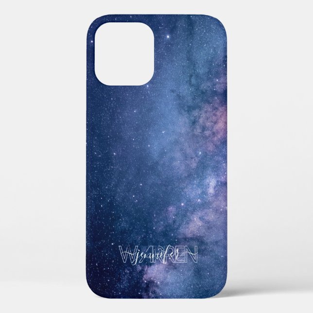 Blue Purple Galaxy Case-Mate iPhone Case (Back)