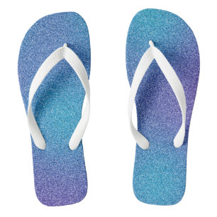 Blue-Purple Gradient Glitters, Pair of Jandals