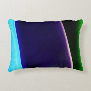 Blue Purple Green coloured pillow