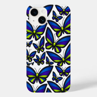 Blue Purple Green Wings Now Case-Mate iPhone 14 Case