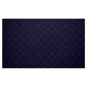 Blue Purple Indigo Custom Pattern Fabric