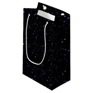 Blue + Purple Ink Splatters Small Gift Bag