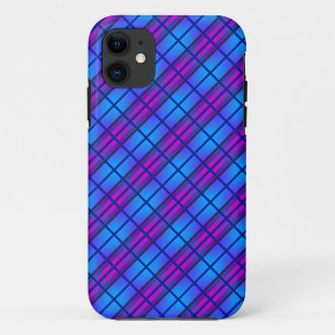 Blue Purple Neon Pattern Case-Mate iPhone Case