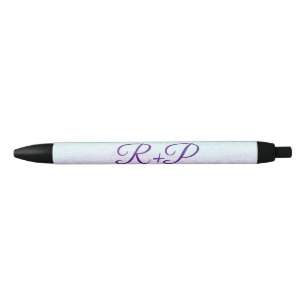 Blue purple ombre glitter sparkle thank you add black ink pen