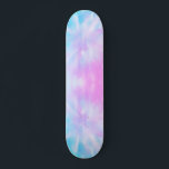 Blue Purple Pastel Tie Dye Skateboard<br><div class="desc">pastel tie dye print</div>