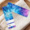 Blue purple pattern price hang tag