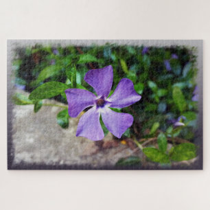 Blue purple petals jigsaw puzzle