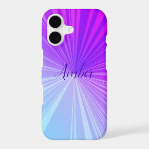 Blue Purple/Pink Action Swoosh Pattern Personalise