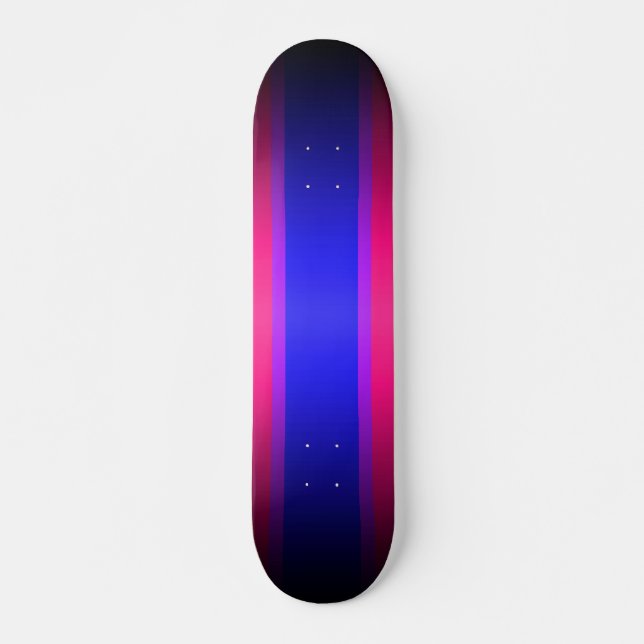 Blue Purple & Pink Gradient: Custom Skateboard (Front)