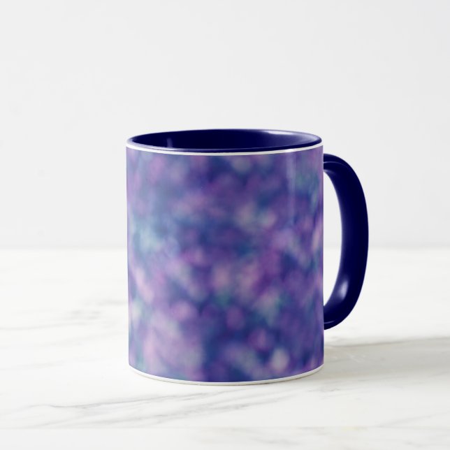Blue Purple Pink Unique Cool Chic Mug (Front Right)