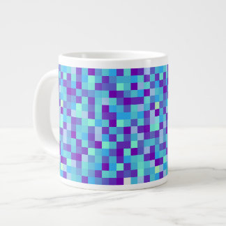 Blue & Purple Pixel Pattern Mug
