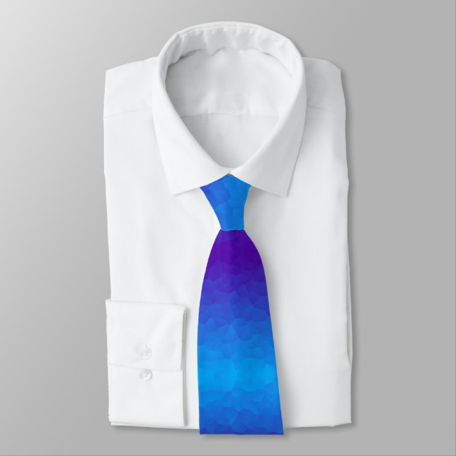 Blue purple poly or polygons pattern background tie (Tied)