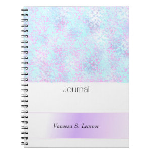 Blue Purple Spatter Abstract Journal