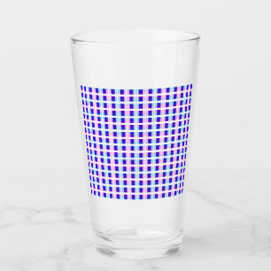 blue & purple striped electric retro glass